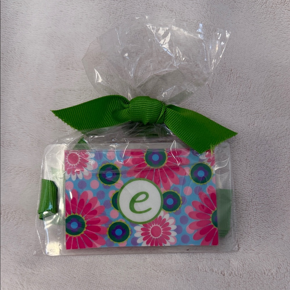 Luggage Tag “E” set of 2